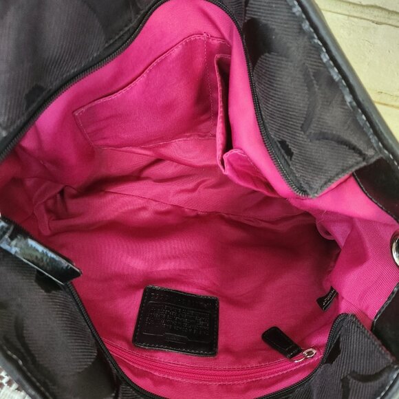 Euc Coach Kyra Signature Black Satchel Handbag Purse - Picture 12 of 13